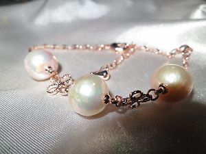 【送料無料】ブレスレット　アクセサリ―　ブレスレットゴールドローズbeautiful genuine kasumi freshwater cultured pearl bracelet rose gold 17,266円