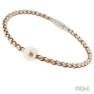 【送料無料】ブレスレット　アクセサリ―　freshwaterパールストーンgift bagwomensパールブレスレット19cmwomens pearl leather bracelet with a freshwater pearl stone gift bag 19cm
