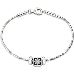 【送料無料】ブレスレット　アクセサリ―　ブレスレットシルバーカジmorellato bracelet, man, jewel, solomia, safz 136, silver 925 charms, rudder 29,800円