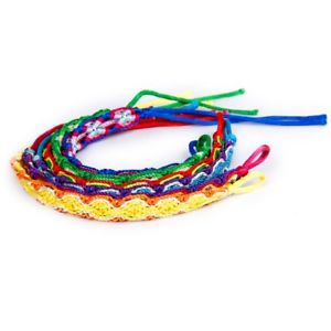 【送料無料】ブレスレット　アクセサリ―　××カラフルブレスレットスレッドブレスレット20x6x colorful braided friendship bracelets thread wrist ankle bracelet t4 f gz