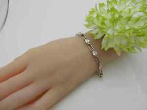 【送料無料】ブレスレット アクセサリ― スターリングシルバーマーキーズクリスタルテニスブレスレットグラムbeautiful 925 sterling silver marquise crystal tennis bracelet 725 long 127gr