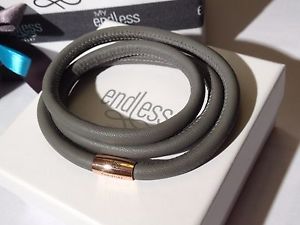 【送料無料】ブレスレット　アクセサリ―　グレーブレスレットトリプルストランドローズクラスプendless jewelry 60cm grey bracelet triple strand rose clasp rrp 55