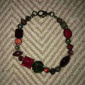 【送料無料】ブレスレット　アクセサリ―　ブレスレットsorrelli ruby multicolored crystal bracelet