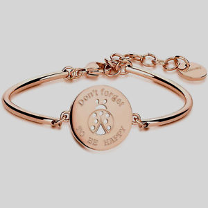 【送料無料】ブレスレット　アクセサリ―　ブレスレットチャクラモディファイスチールローズbrosway, bracelet chakra, mod ladybird steel rose bhk52,
