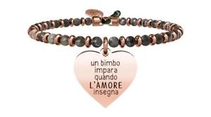 【送料無料】ブレスレット　アクセサリ―　ブレスレットスチールサインインyoung adult bracelets steel labradorite heart love sign 731440
