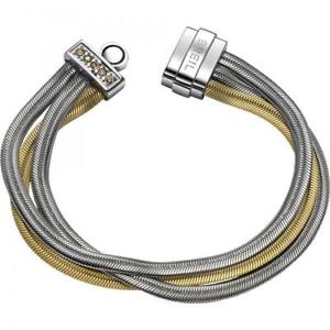 【送料無料】ブレスレット　アクセサリ―　ブレスレットスチールスワロフスキーbracelet woman breil breilogy tj1512 steel gold strand swarovski small