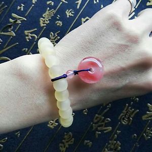 【送料無料】ブレスレット　アクセサリ―　ドーナツチベットアンテロープホーンブレスレットブレスレット