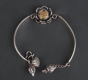 【送料無料】ブレスレット　アクセサリ―　スターリングシルバーロータスブレスレットレディースprecious metal 925 sterling silver handcarved lotus statue bracelet ladies gift