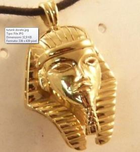 【送料無料】ブレスレット　アクセサリ―　トゥトアンクアメンペンダントシルバーゴールドスターリングシルバーペンダントtutankhamun pendant silver 925 gold gold plated sterling silver pendant