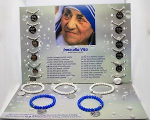 【送料無料】ブレスレット アクセサリ― スチールブレスレットカルカッタマザーテレサコルカタsteel bracelet or agate with ode to life of mother teresa of kolkata calcutta