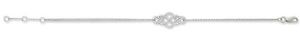 【送料無料】ブレスレット　アクセサリ―　スターリングシルバーレディースファンシーフレンドシップブレスレット925 sterling silver ladies fancy friendship bracelet cz gift 76 adjustable 18,485円