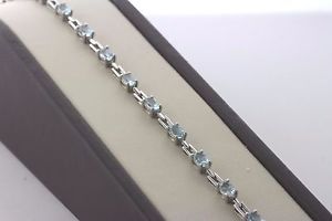 【送料無料】ブレスレット　アクセサリ―　スターリング925トパーズブレスレット 725sterling silver 925 oval light blue topaz bracelet 725