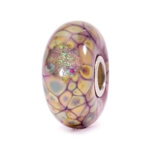 【送料無料】ブレスレット　アクセサリ―　ビーズガラスモザイクtrollbeads original beads glass mosaic of flowers purple tglbe 20054