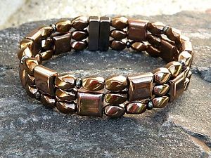 【送料無料】ブレスレット　アクセサリ―　メンズウィメンズヒーリングブレスレットmens womens copper 100 magnetic healing bracelet anklet 3 row therapeutic
