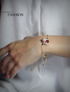 【送料無料】ブレスレット　アクセサリ―　ペルラネグロpulsera esmalte pantera leopardo marrn perla negro artisan fino original l4