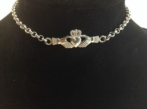 【送料無料】ブレスレット　アクセサリ―　925 スターリングアイルランドcladdaghケルトブレスレット10925 sterling silver irish claddagh celtic knot bracelet 10 inch fine 16,316円