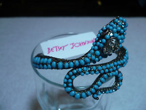 【送料無料】ブレスレット　アクセサリ―　9500 betsey johnson hinged snake bracelet gorgous9500 betsey johnson hinged snake bracelet gorgous