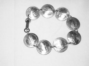 【送料無料】ブレスレット　アクセサリ―　ダイムbracelet￣nicelymercury dime bracelet~nicely domed