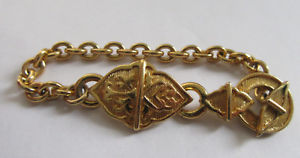 【送料無料】ブレスレット　アクセサリ―　ギラロシュパリブドウチェーンブレスレットguy laroche paris vintage gilt metal chain bracelet
