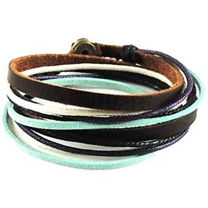 【送料無料】ブレスレット　アクセサリ―　ロープブレスレットcoollaカフスsl2284 soft leather multicolour ropes women bracelet wrap cuff sl2284 by coolla