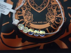 【送料無料】ブレスレット　アクセサリ&mdash;　アレックスシルバーブレスレットタグカードボックスalex and ani iridescence crystal infusion silver bracelet wtag card amp; box｜hokushin