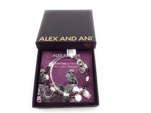 【送料無料】ブレスレット　アクセサリ―　2nwtbcアレックスアニブレスレットセットalex and ani fortunes favor art infusion bracelet set of 2 shiny silver nwtbc
