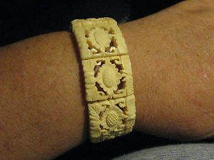 【送料無料】ブレスレット アクセサリ― ブレスレットold bracelet in bovine bone carved