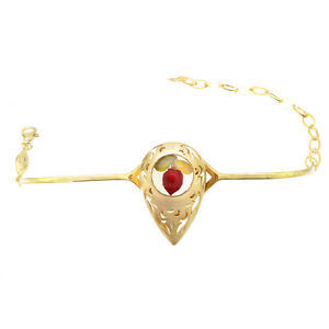 【送料無料】ブレスレット　アクセサリ―　イェローゴールドスターリングナシブレスレットyellow gold plated sterling silver adjustable pear rose floral bracelet jewelry