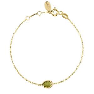 【送料無料】ブレスレット　アクセサリ&mdash;　ブレスレットゴールドオリーブカーキグリーンペリドットミニlatelita bracelet gold olive khaki green peridot small mini bridesmaid gift｜hokushin