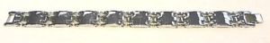 【送料無料】ブレスレット　アクセサリ―　ステンレススチールゴールドブレスレット stainless steelgold filled fancy 7 bracelet