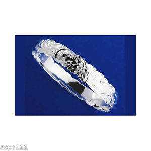 【送料無料】ブレスレット　アクセサリ―　アルジェントレジーナプルメリアフィオーレargento 925 hawaiano bracciale rigido regina plumeria fiore scorrere forma 6mm