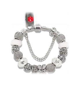 【送料無料】ブレスレット アクセサリ— デザイナービーズブレスレットdesigner beaded charm usb bracelet emr ehr phr medical alert idnib|hokushin
