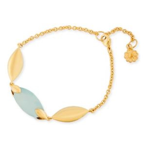 【送料無料】ブレスレット　アクセサリ―　ロンドンヘラアクアブレスレットazuni london hera 18ct gold plated aqua chalcedony bracelet