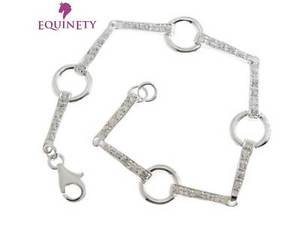 【貨物輸送無料】腕輪 付属品― equinety sparkly czスターリングブレスレットヴァレンタインequinety sparkly cz sterling silver snaffle bracelet equestrian valentines gift