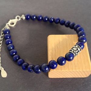 【送料無料】ブレスレット　アクセサリ―　ヨガ925スターリングイチハツevaluerリンクyoga meditation bracelet lapis 925 sterling silver fleur de lis valuer link