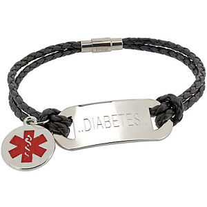 【送料無料】ブレスレット　アクセサリ&mdash;　ブレスレットメッセージvarious colours life saving medical alert sos id leather bracelet any message｜hokushin