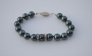 【送料無料】ブレスレット　アクセサリ―　タヒチブレスレットスターリングシルバーtahitian cultured pearl bracelet 65 sterling silver 925 8mm