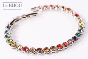 【送料無料】ブレスレット アクセサリ― ルswarovskiテニスブレスレットmulticolore 19215le grand bijou swarovski lments femme tennis bracelet multicolore 1921,5