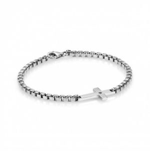【送料無料】ブレスレット　アクセサリ―　モンテカルロスチールクロスブレスレットnomination montecarlo bracelet with steel cross