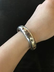 【貨物輸送無料】腕輪 付属品― ビンテージゴールドトーンカフブレスレットスワロフスキークリスタル
