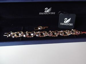 【貨物輸送無料】腕輪 付属品― スワロフスキークリスタルファンタジームーンライトブレスレットgenuine swarovski crystal fantasy moonlight bracelet amp; extender swan hallmarked