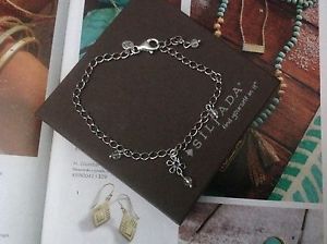 【貨物輸送無料】腕輪 付属品― クリスタルビーズスターリングシルバーブレスレットsilpada crystal bead and sterling silver ankle bracelet
