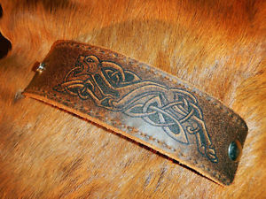【貨物輸送無料】腕輪 付属品― 御手々御手伝いさんhandmade leather cuff ooak