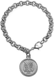 【貨物輸送無料】腕輪 付属品― ヤヌスブレスレットブレスレット＋ヤヌスシンボルjanus 2 sided charm bracelet rustic silverplated charm bracelet  janus symbol