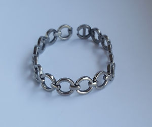 【貨物輸送無料】腕輪 付属品― フランスチタンリンクブレスレットretired french boccia titanium circle shaped links bracelet