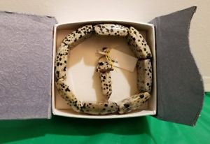 【貨物輸送無料】腕輪 付属品― ダルメシアンジャスパーストレッチブレスレットペンダントreal dalmatian jasper stretch bracelet amp; pendant ~ so beautiful free shipping