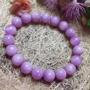 【貨物輸送無料】腕輪 付属品― クリスタルストレッチラウンドビーズブレスレット10粍 natural purple kunzite cat eye crystal stretch round beads bracelet