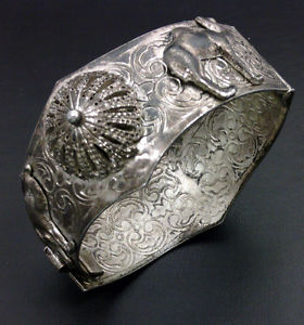 【送料無料】ブレスレット　アクセサリ&mdash;　エスニックブレスレットシルバーethnic bracelet silver 4574g｜hokushin