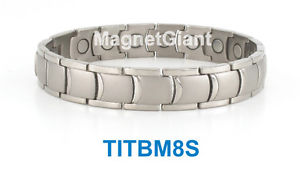 【貨物輸送無料】腕輪 付属品― クールメンズチタニウムブレスレットガウスcool  high power mens magnetic titanium bracelet 5000 gauss magnets