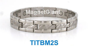 【貨物輸送無料】腕輪 付属品― クールメンズチタニウムブレスレットガウスcool  high power mens magnetic titanium bracelet 5000 gauss magnets
